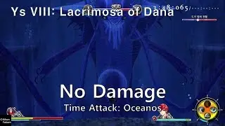 Ys 8 Boss Time Attack - Vs. Oceanos  (No damage, Inferno, Adol solo)