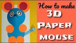 how to make a paper mouse/ how to make a 3d paper mouse