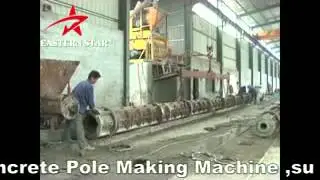 concrete pole making machine production line