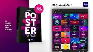 Posters V.4 (After Effects - Premiere Pro - PremiumBuilder Extension Tool )