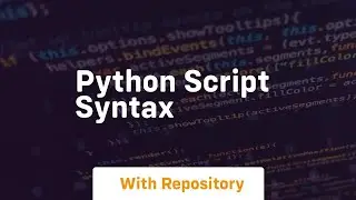python script syntax