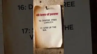 The 48 Laws of Power Explained &mdash; Law 16 & 17 | Learn Smart Psychological Strategy