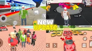Finally New update in Indian Theft Auto Simulator | New Super Cars + New railway station + RGB Cars