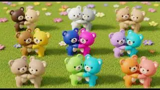 Fifteen Little Toy Bears Hug Hug Hug | Nursery Rhymes for Kids & Baby Songs