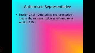 2(15) Authorised Representative. Central Goods and Service Tax Act 2017.