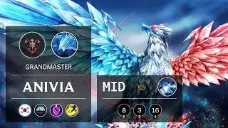 Anivia Mid vs Xerath - KR Grandmaster Patch 9.14