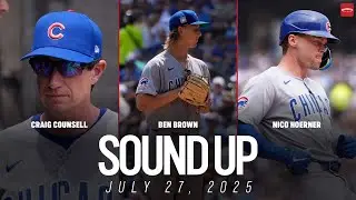 Cubs postgame interviews: Craig Counsell, Ben Brown and Nico Hoerner I Marquee Sports Network