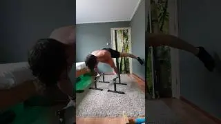 Clean Straddle Planche Press + Negative🚀 #calisthenics #streetworkout #planche #shorts