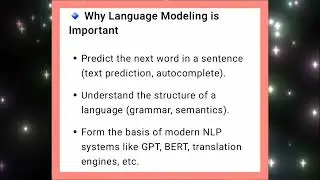 AL3501  UNIT  1  Language  modelling  in NLP   