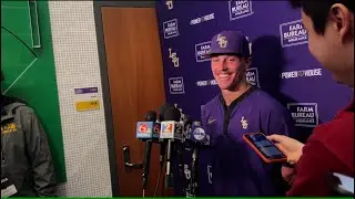 LSU outfielder Mac Bingham talks first game at Alex Box
