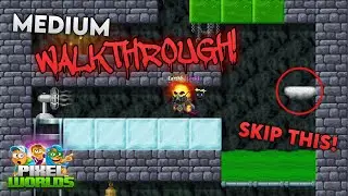 ALL MEDIUM MODULES WALKTHROUGH! (part 1) | Pixel Worlds