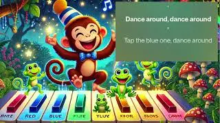 Fun Color Action Rhyme! | Magic Monkey Song for Kids 🎹