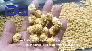 Commercial Caramel Powder Popcorn Machine Industrial Mushroom Popcorn Kernels production Line