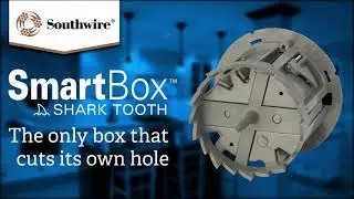 Southwire SmartBox Shark Tooth - the box that cuts its own hole - Available at Cable and Connections