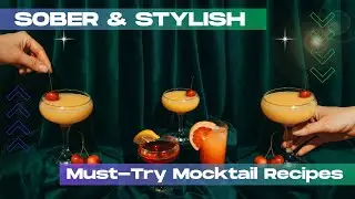 5 Easy Mocktail Recipes at Home for Party | Fun Non-Alcoholic Drink for Sober Celebration #mocktail