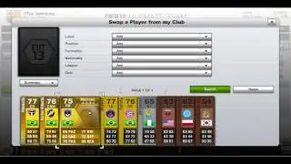 fifa 13 ultimate team Brazilian squad builder