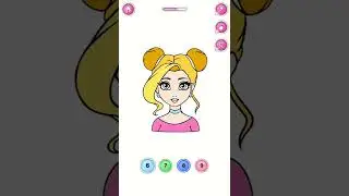 Paint by number ##colouring game #short video
