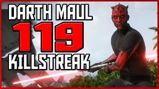Star Wars Battlefront 2 - Darth Maul 119 Killstreak/Gameplay on Hoth! [PS4]