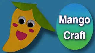 22 July national mango day craft| how to cut paper mango