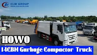 How does Howo 14CBM Waste Management Rear Loader Garbage Compactor Truck Look Like?