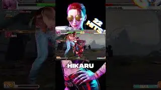 SF6 ▰ Hikaru (A.K.I.) 22-HIT COMBO vs LeShar (Ed) #Shorts