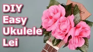 DIY Easy Ukulele Lei || Do It Yourself Uke Accessories