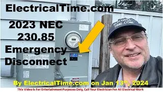 NEC 2023 - 230.85 Emergency Service Disconnect - Live Video