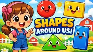 Фигуры вокруг нас | Изучаем фигуры для детей | Дошкольное обучение