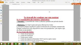 Techniques de vente et de négociation TSC 1 / PARTIE 1