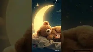 Sleepy Bear Dreams &ndash; Music Box Lullaby under Moonlight | No Lyrics &middot; Soft Baby Sleep Aid #shorts
