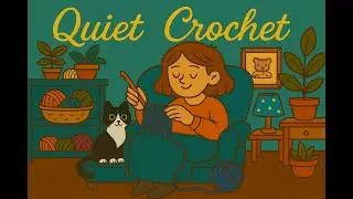 Quiet Crochet. Crocheting a cardigan, for relaxing & peaceful moments #200 #asmr #crochet #cardigan