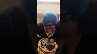 Man falls into cake #funnyvideo #shortvideos #funny