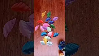 Making Easy Paper Leaves #EasyCrafts #DIY #Shorts #Viral