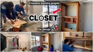 HICIMOS NUESTRO PROPIO CLÓSET 👖👕👚👗  / PROCESO DE VARIAS SEMANAS 🗓️ #cambios #amadecasa #limpieza 