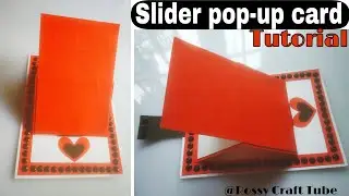 Slider Pop up card tutorial | scrapbook card ideas | how to make