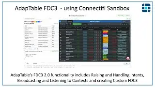 FDC3 in AdapTable - using the Connectifi Sandbox