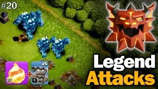 Legend League Attacks With Meteor Golem + Fireball Army 🔥 | COC #20 #clashofclans