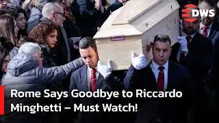HEARTBREAKING SCENES: Rome Mourns Riccardo Minghetti After Deadly Swiss New Year Bar Fire | AP14