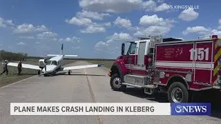 Plane makes crash landing in Kleberg
