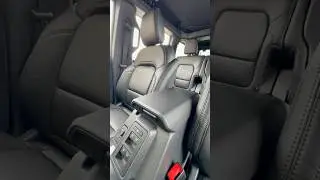 Color swap for this ford bronco removed the blue and grey for black leather with ice grey stitching