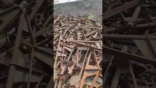 iron scrap #iron #metalscrapbusiness #kabadi #business #railway
