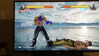 Tekken 7 PS3 vs PS4 stick simultaneous button input drop, Test #2 with Bryan Taunt Dash