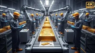 How Gold Bars Are Made | Inside a Silent Gold Refinery Factory (Full Process)
