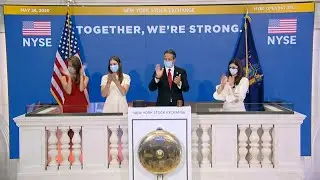 Governor Cuomo rings opening bell at reopened NYSE | AFP