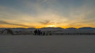 White Sands National Monument - Sunset Timelapse 4K Ultra HD