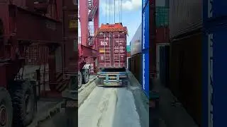 PROSES BONGKAR CONTAINER,PELABUHAN RAPP #shorts
