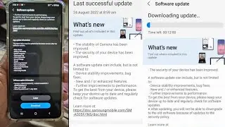 Samsung phone got the new FOTA update in india | A50 latest update problem🔥🔥