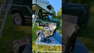 Unique Defender family camper available to hire! #defender #rooftoptent #adventure #camping