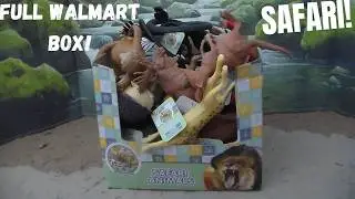 Обзор полного набора игрушек Walmart Zoo Troops SAFARI TOYS: медведь, тигр, слон, фламинго!