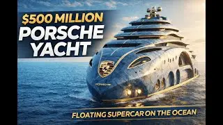 500 миллионов долларов внутри роскошной яхты Porsche | Плавучий суперкар в океане